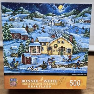 Heartland Collection "Snowy Christmas Eve" 500 Piece Jigsaw Puzzle